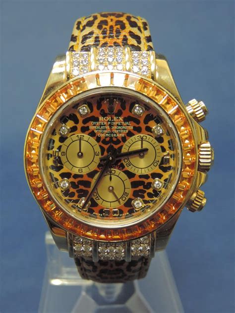 rolex leopardo oro daytona|rolex daytona leopard retail price.